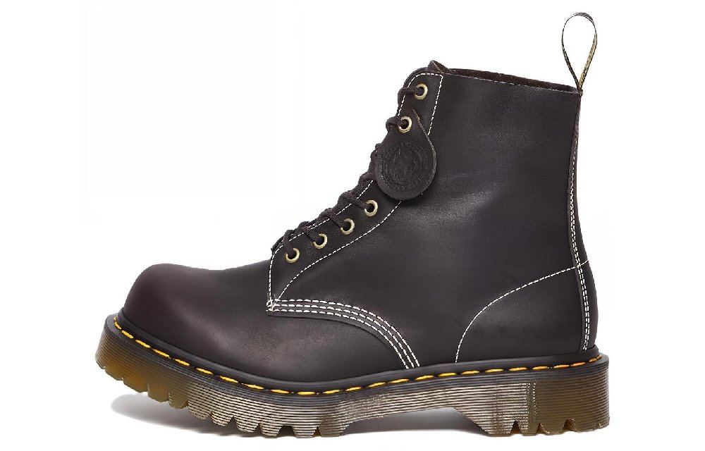 Dr.Martens 1460 Pascal Phoenix Leather Lace Up Boots 'Charcoal Grey'