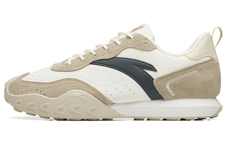 Anta Life Collection Cushioned Anti-Slip Wear-Resistant Breathable Lightweight Low-Top Casual Shoes Men's White Yellow