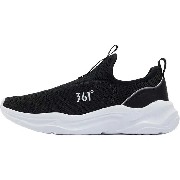 361° Abrasion Resistant Slip Resistant Coverage Low Top Casual Shoes Men's Black White