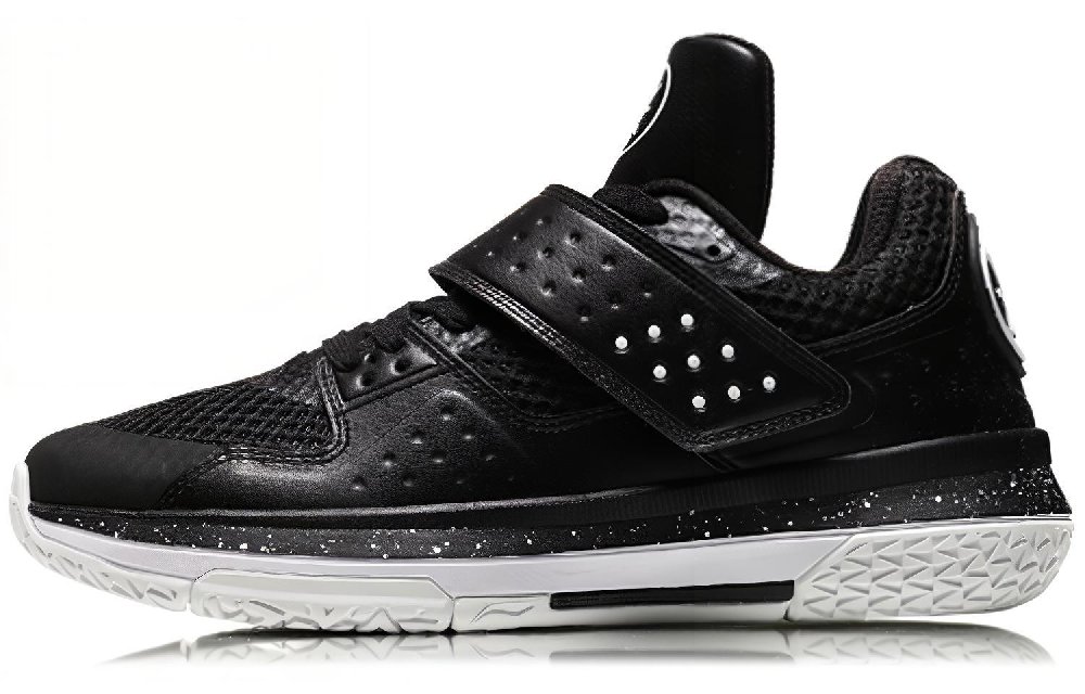 LiNing Battle Armor Breathable And Wear-resistant Low-Top Basketball Shoes Men's Standard Black
