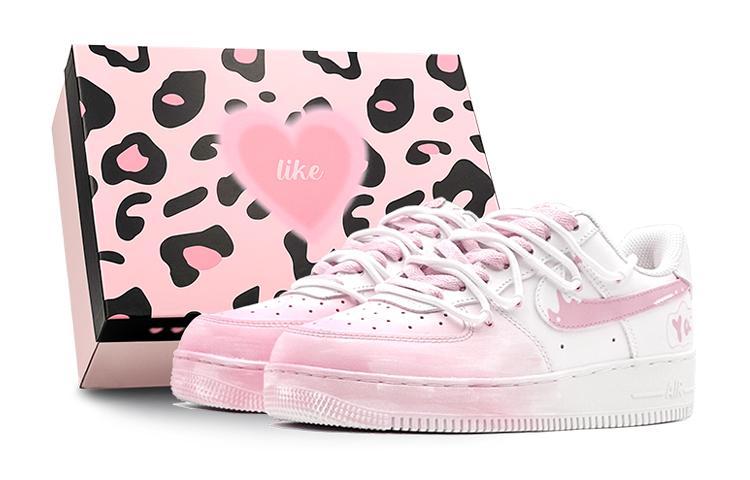Nike Air Force 1 Low Top Skateboard Shoes GS Pink