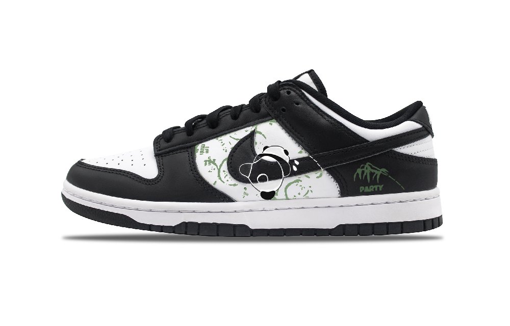 Nike Dunk Coverage Anti-Slip And Wear-Resistant Support Low-Top Skateboard Shoes Unisex Black