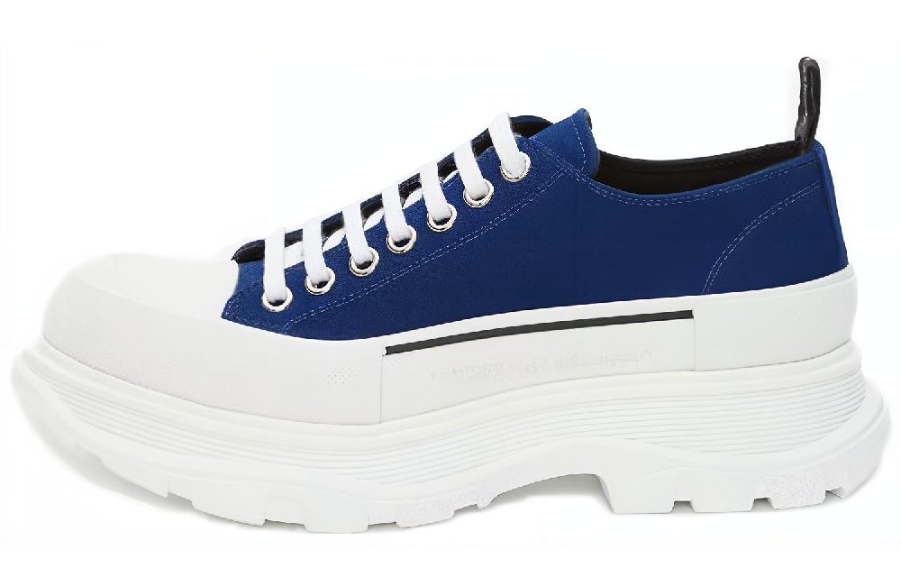 Alexander McQueen Tread Slick Stylish Skateboarding Shoes Men's Ink Blue
