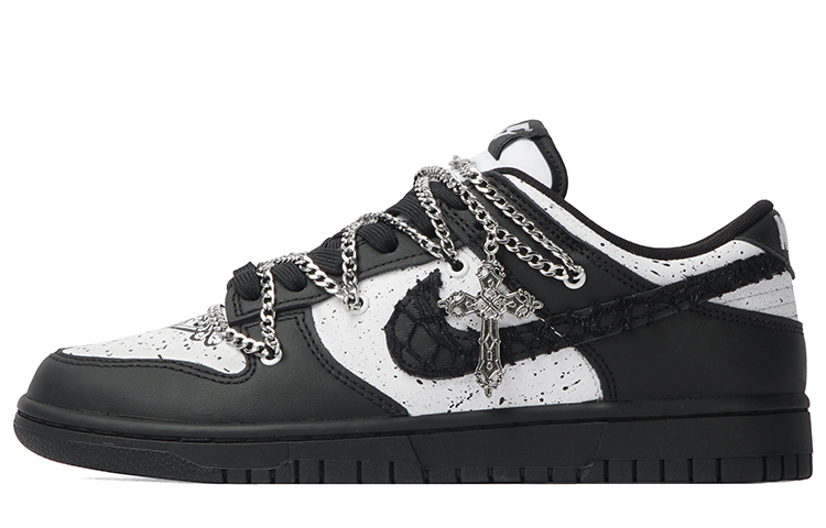 Nike Dunk Retro Slip Resistant Low Top Skateboard Shoes Men's Black White