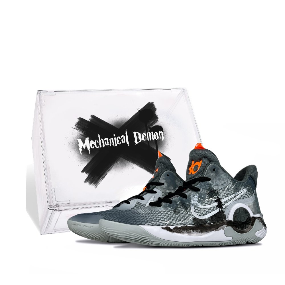 Nike Trey 5 Abrasion Resistant Coverage Mid Top Basketball Shoes Men's Black White Gray