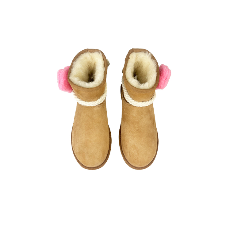 UGG CLASSIC MINI Warm And Wear-Resistant Short Snow Boots Women's Beige Chestnut