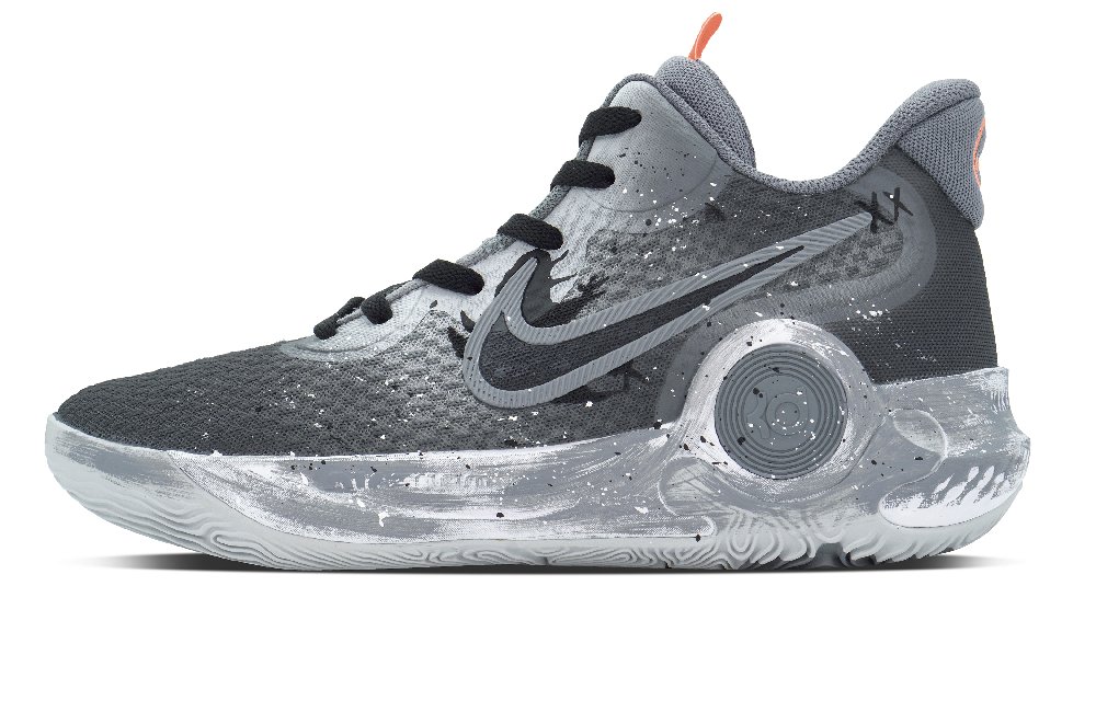 Nike KD Trey 5 IX DEER Void Hobo Anti-Slip Wear-Resistant Mid-Top Basketball Shoes Unisex Black Gray