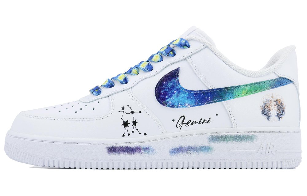 Nike Air Force 1 Low Gemini SDS Low Top Skateboard Shoes Women's White