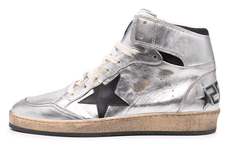 Golden Goose Sky-Star Stylish Skateboarding Shoes Women's Silver