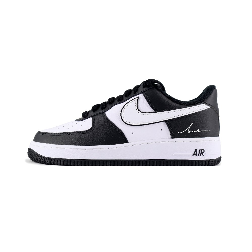 Nike Air Force 1 'love' Anti Slip Wear Resistant Low Top Skateboard Shoes Unisex Black White