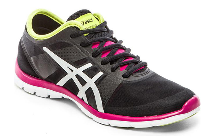 Asics Gel Fit Running Shoes Women's Low Top Black/White