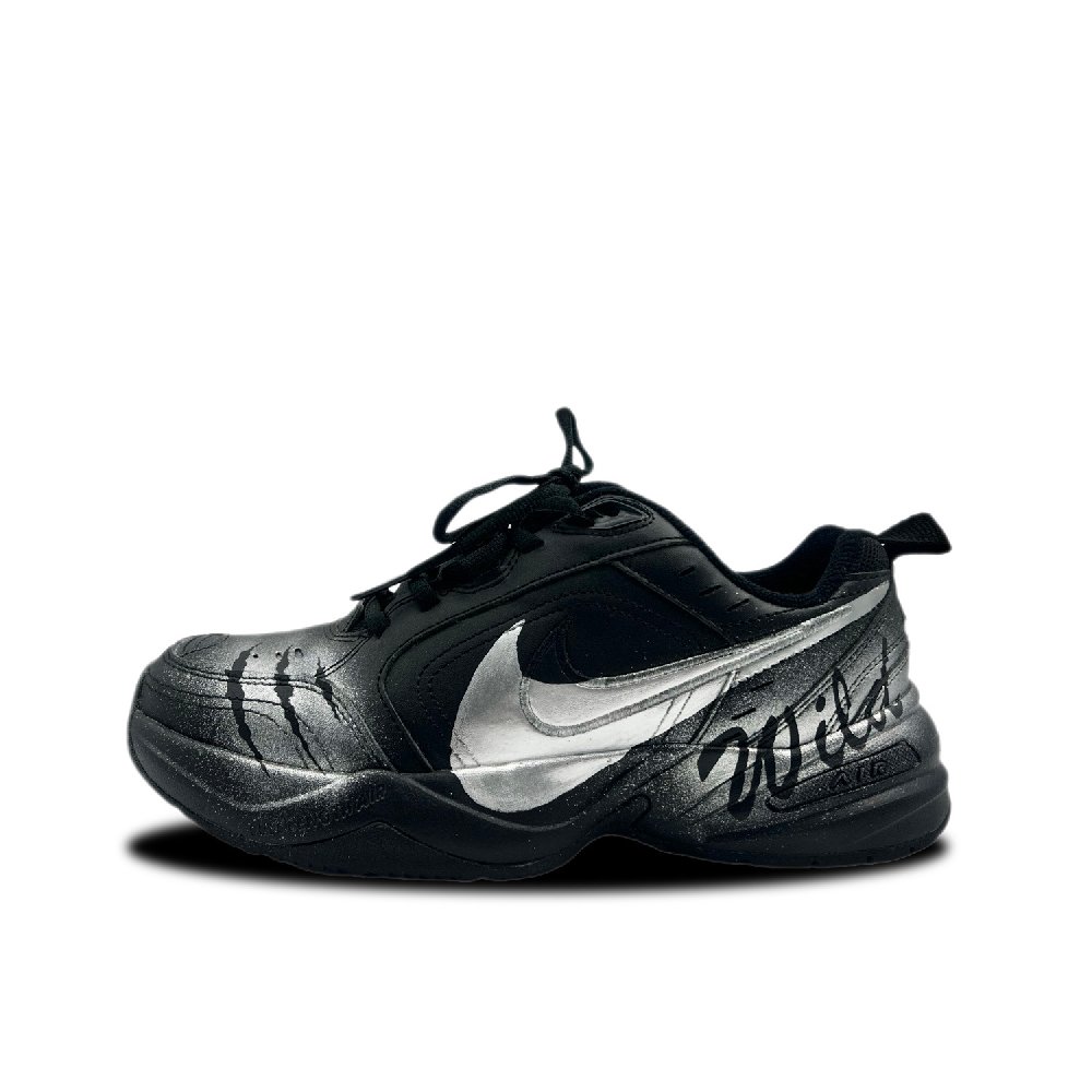 Nike Air Monarch 4 Anti-Slip And Wear-Resistant Lightweight Low-Top Chunky Sneakers Unisex Black
