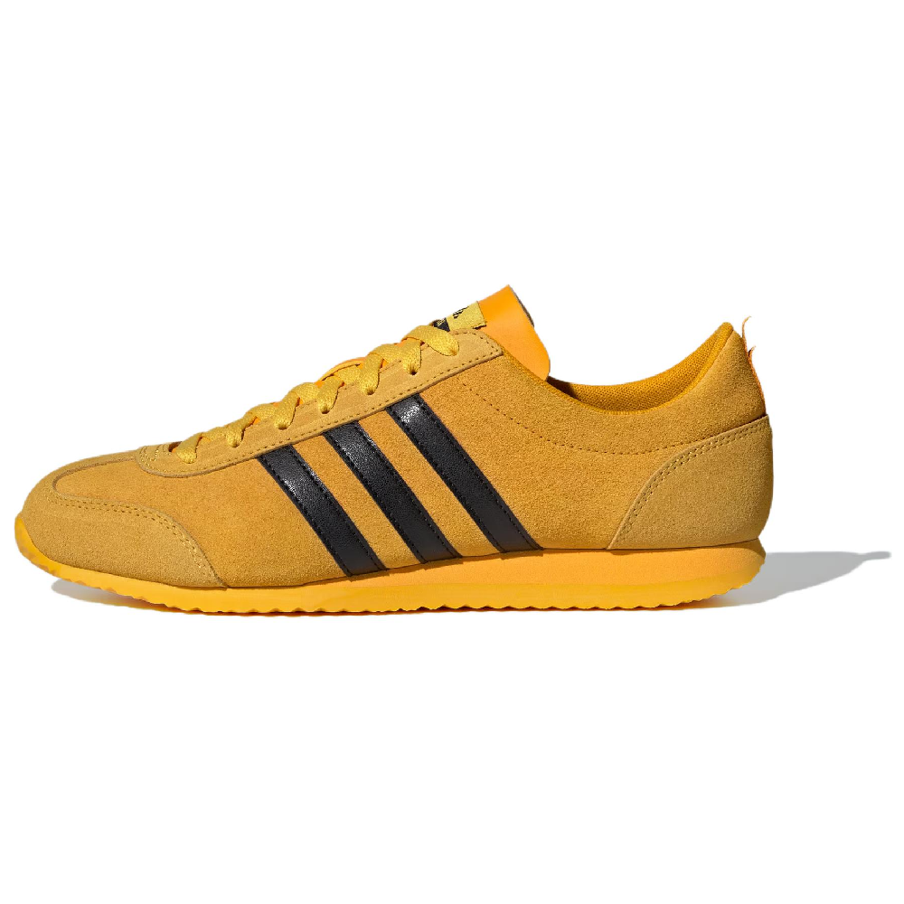 Adidas VS JOG 2.0 Abrasion Resistant Low top Casual Shoes Unisex Yellow