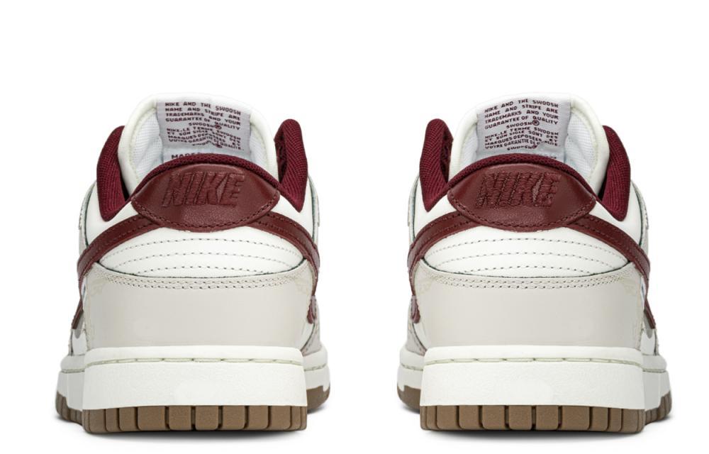 Nike Dunk Anti Slip And Wear Resistant Height Increasing Low top Skateboard Shoes Men's Red Beige купить в интернет-магазине Yoocart с быстрой доставкой по России.