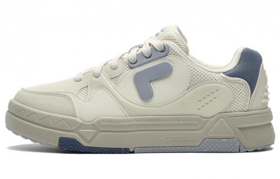 FILA FUSION Bank Skate Shoes 'Cream White Blue' Women's