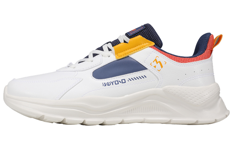 361° Wear-Resistant Slip-Resistant Low-Top Running Shoes Men's White Blue