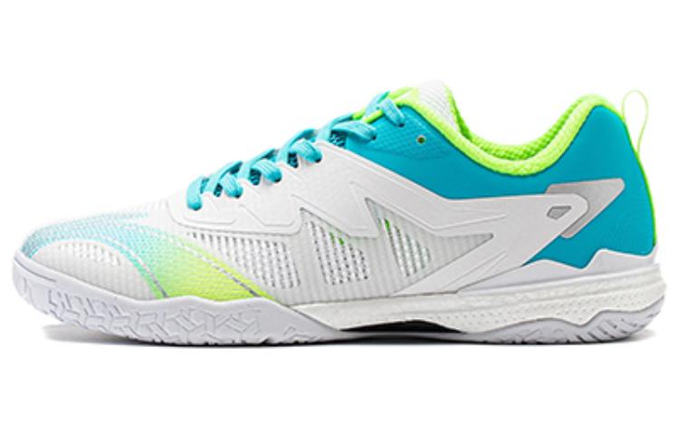 LiNing Cushioning Functionality Low top Table Tennis Shoes Unisex White Blue