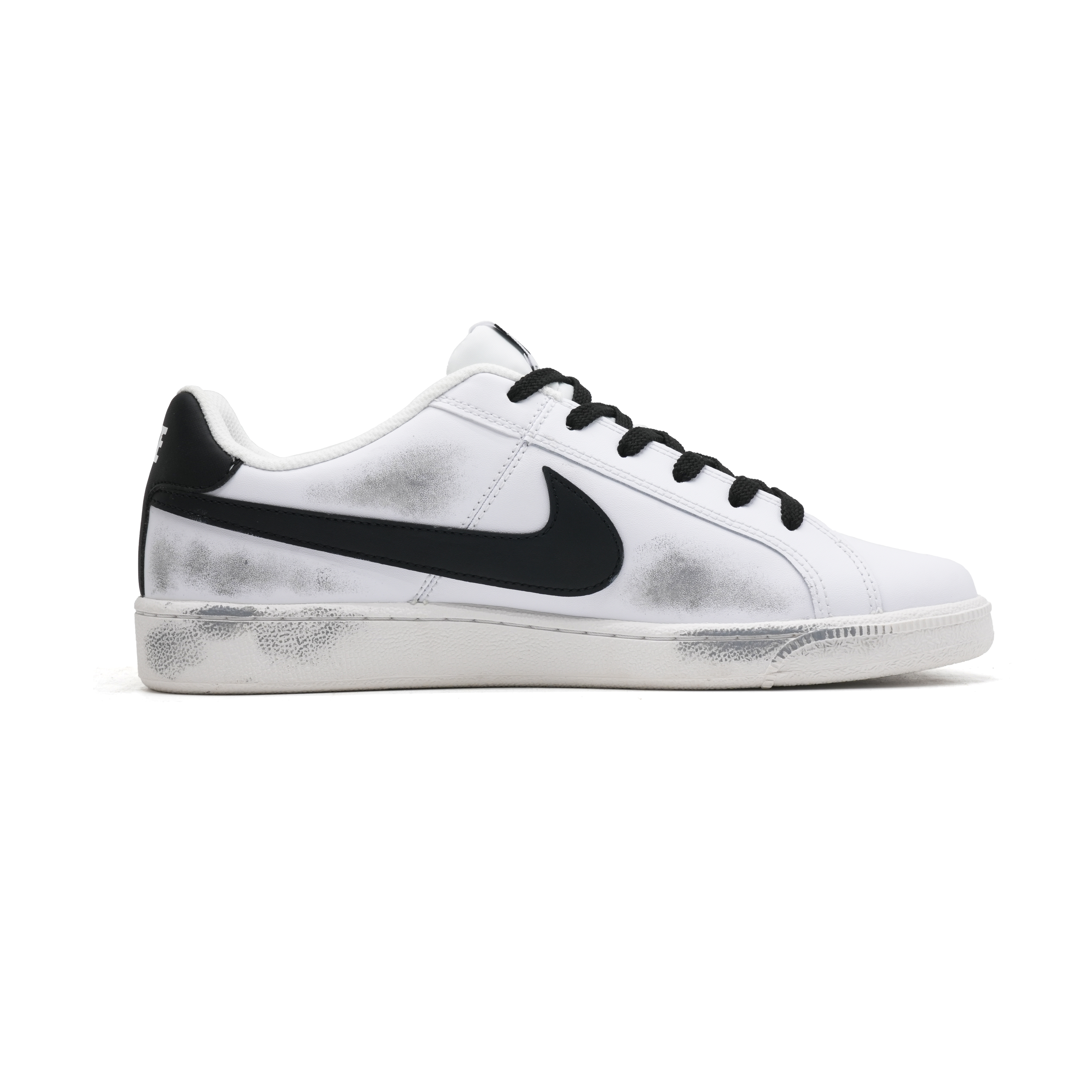Nike Court Royale Ink Plum Blossom Abrasion Resistant Low top Skateboard Shoes Unisex Black White купить в интернет-магазине Yoocart с быстрой доставкой по России.