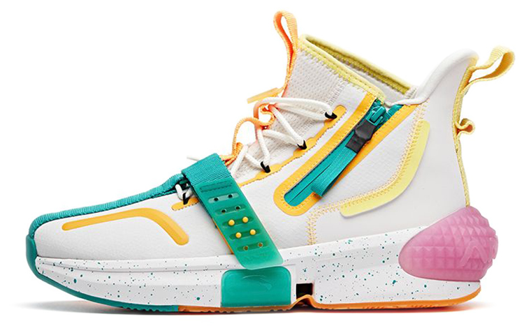 Dragon Ball Super x Anta 'Gotenks Cushioning Anti-Slip And Wear-Resistant High-Top Basketball Shoes White Green