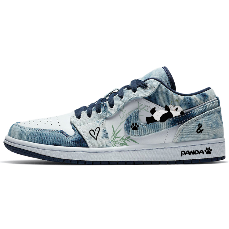 Jordan Air Jordan 1 Vintage Basketball Shoes Men Low Top Blue/White