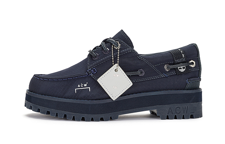 Timberland X A Cold WALLWaterproof Authentic 3 Eye Boat Shoe 'Navy' Women's
