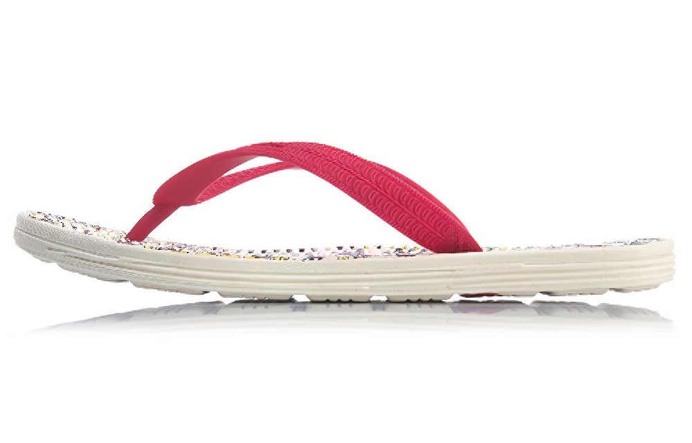 Li Ning Disney Crossover Ln Floper Red White Slippers Women's
