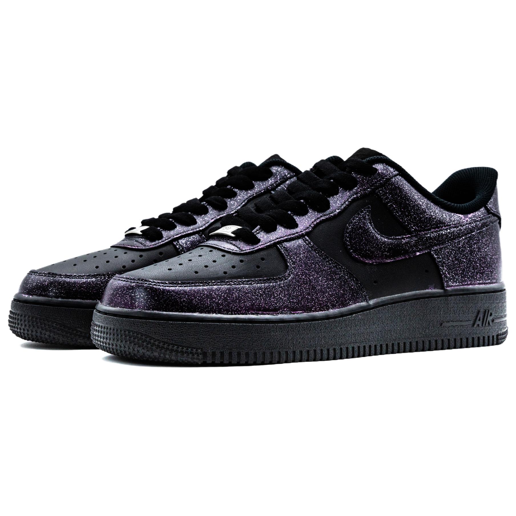 Nike Air Force 1 Purple Night Starry Sky, Box Included Anti Slip Wear Resistant Low Top Skateboard Shoes Unisex Purple купить в интернет-магазине Yoocart с быстрой доставкой по России.
