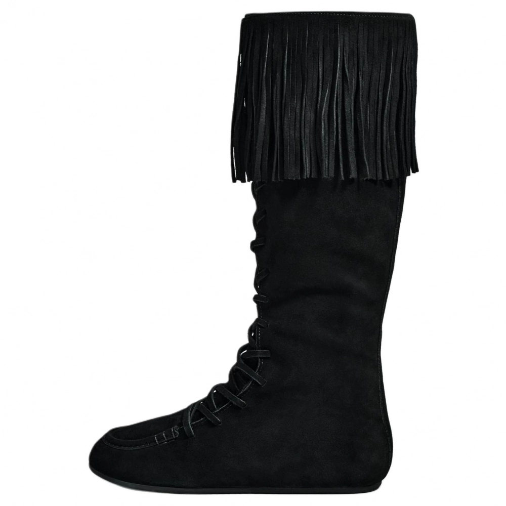 ZARA Knee high Boots 0.5cm Women's Black