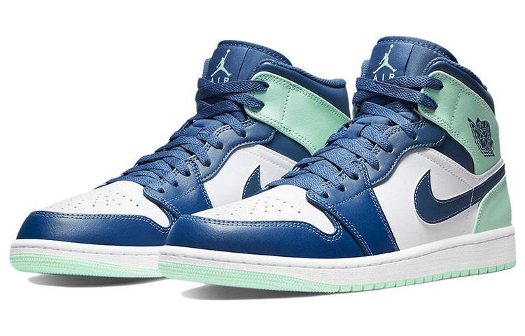 JORDAN 1 Mid Mystic Navy Mint Foam