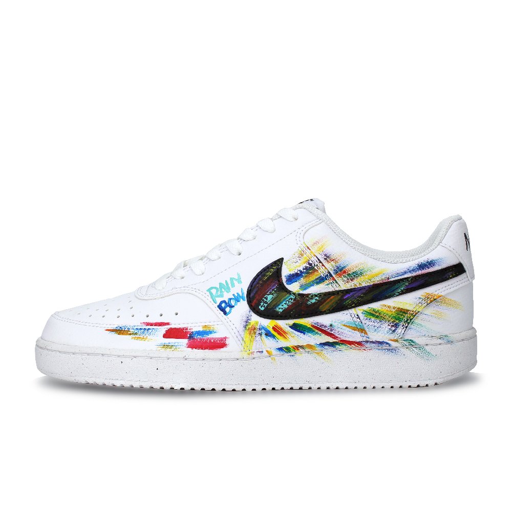 Nike Court Vision 1 Skateboard Shoes Men Low Top Red Yellow Blue Black