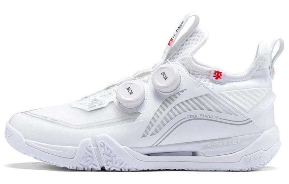 LiNing Stick to the Ground Flight MAX Anti Slip Wear Resistant Low Top Badminton Shoes Men's White