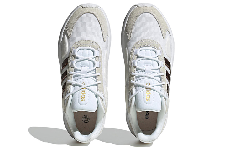 Adidas Ozelle Cloudfoam Lifestyle Running Shoes 'Cloud White Matte Gold' Women's