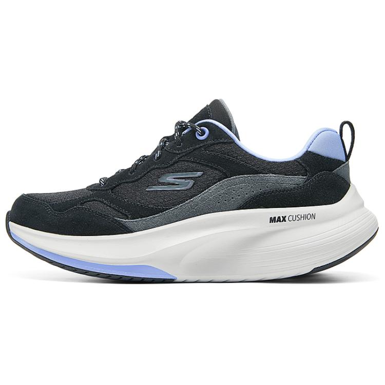 Skechers WOMEN'S GO WALK Casual Shoes Women's Low-Top Black/Lavender