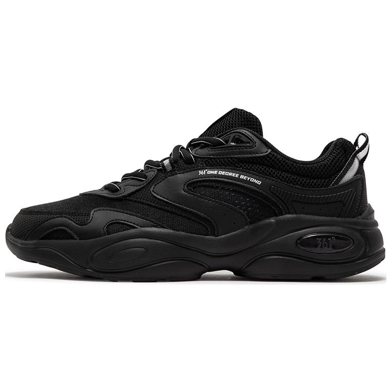 361° Slip Resistant And Breathable Low Top Chunky Sneakers Men's Black