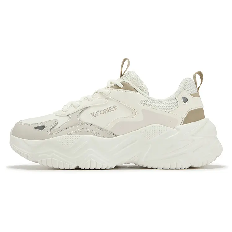 361° Croissant Abrasion Resistant Shock Absorbers Low top Casual Shoes Women's Oat Milk