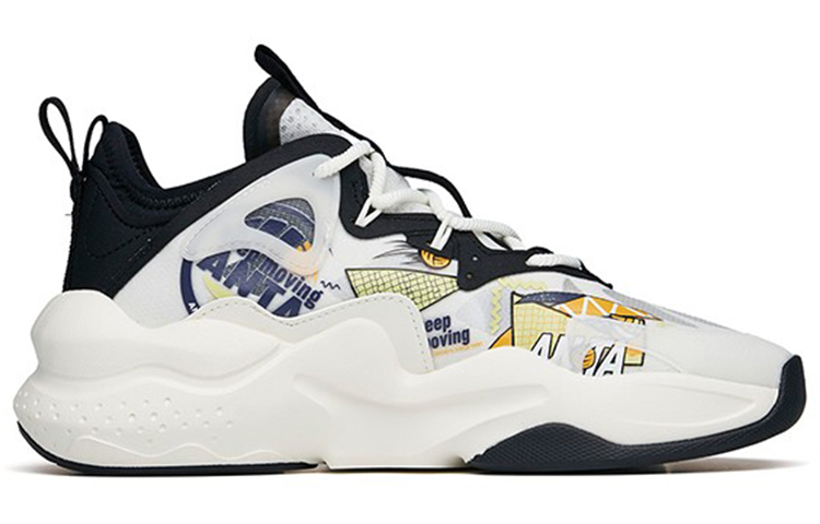 Anta Bastard Peak Low-Top Casual Shoes Men's White Black Green купить в интернет-магазине Yoocart с быстрой доставкой по России.