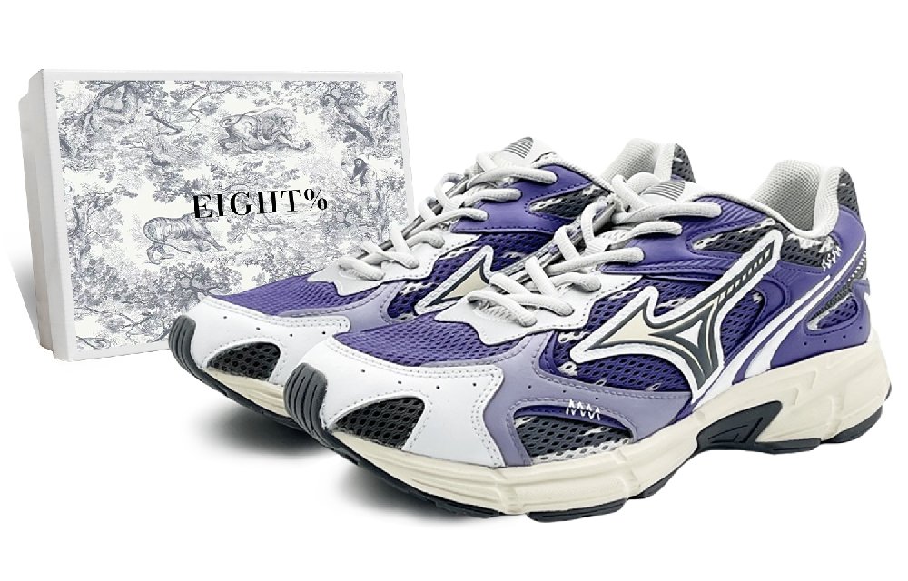 Mizuno Speed 2K Cushioned Wear-Resistant Breathable Low-Top Casual Shoes Unisex Purple