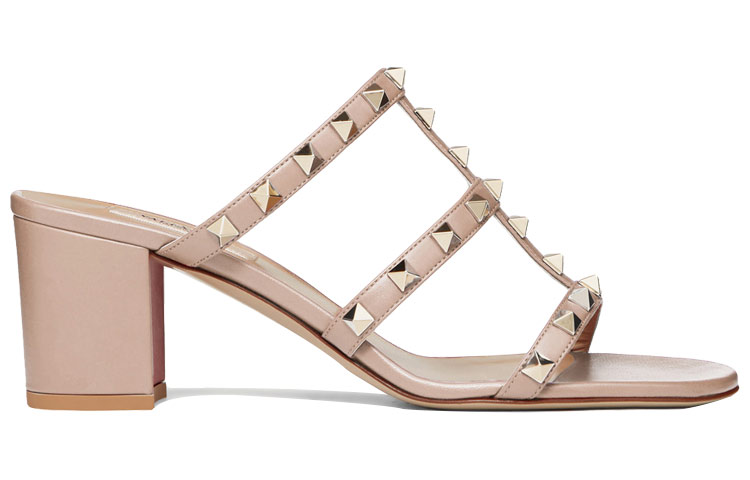 Valentino Garavani Rockstud 60mm Leather Mule Sandals