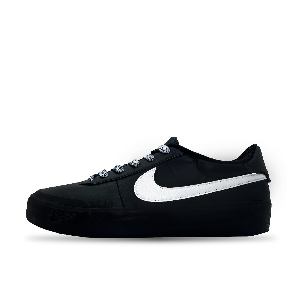 Nike Court Shot Cyan Slip Resistant Abrasion Resistant Low top Skateboard Shoes Men's Black