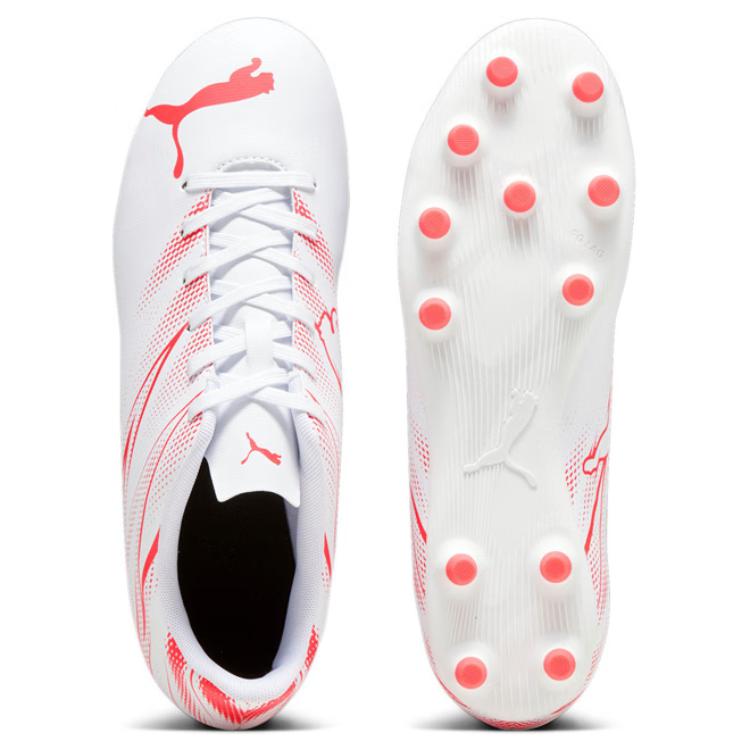 PUMA Attacanto AG Short Rubber Studs FG Long Rubber Studs Artificial Ground Soccer Shoes Men's White Red купить в интернет-магазине Yoocart с быстрой доставкой по России.