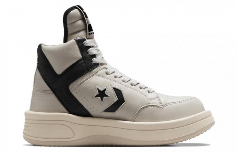 Turbowpn Rick Owens x Drkshdw Converse Mid 'Oyster Black' купить в интернет-магазине Yoocart с быстрой доставкой по России.