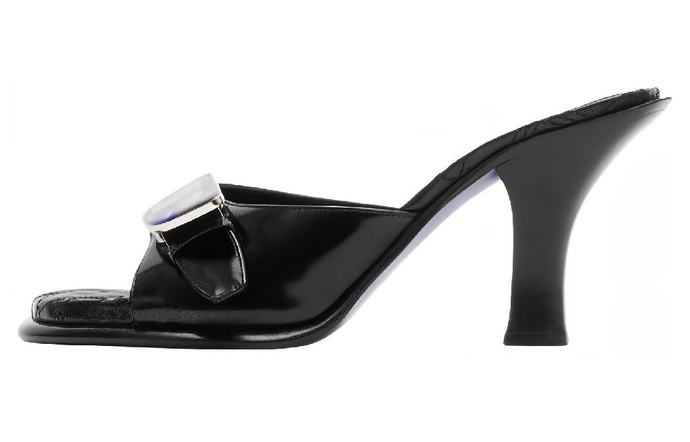 Burberry Bay Leather Mules