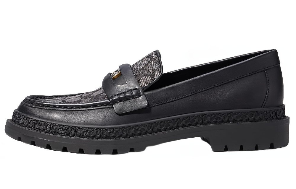 COACH Monogram Jacquard Loafers