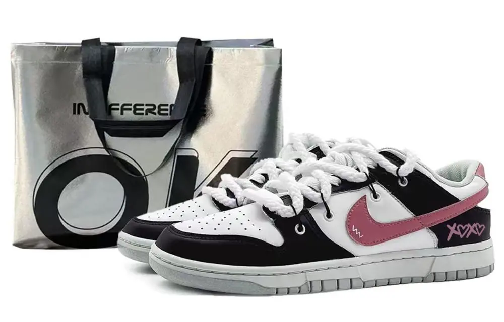 Nike Dunk EIGHT% Xoxo Cushioning, Wear Resistant Low top Skateboard Shoes Men's Pink