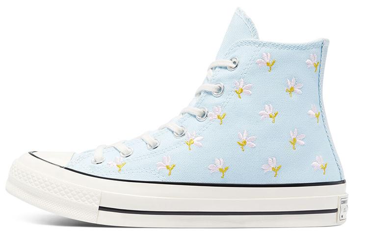 Converse Chuck 70 High 'Embroidered Floral Print   Chambray Blue' Women's