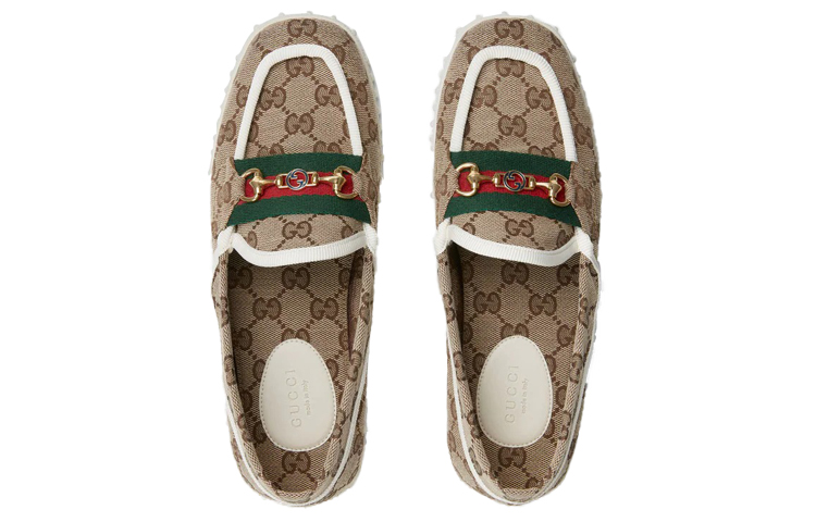 GUCCI Horsebit Flat Shoes Casual Shoes Women's Ebony купить в интернет-магазине Yoocart с быстрой доставкой по России.