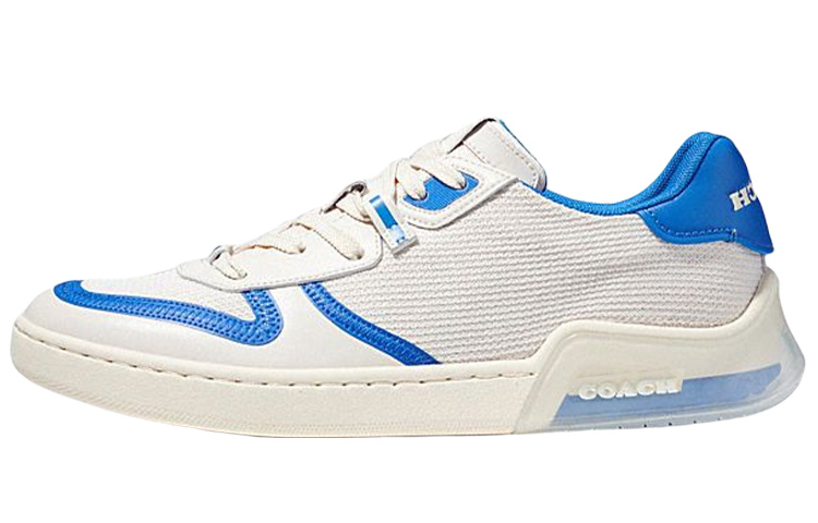 COACH CitySole Low Top Stylish Skateboarding Shoes Men's White Blue