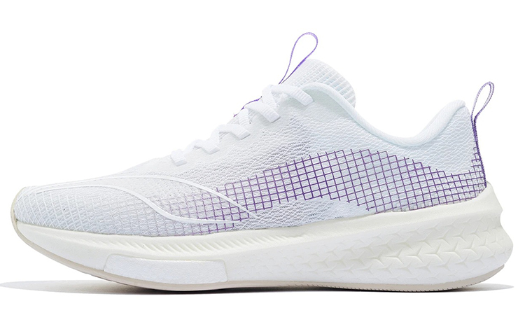 LiNing Red Hare 5 Pro Breathable And Resilient Low-Top Running Shoes Women's White Purple