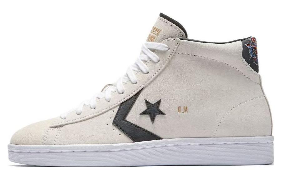 Converse Pro Leather Hi Al Davis White Suede
