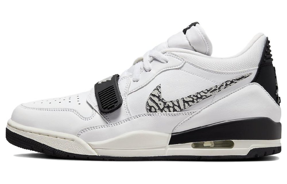 JORDAN Legacy 312 Винтажные баскетбольные кроссовки Низкие Белый Черный Мужские
